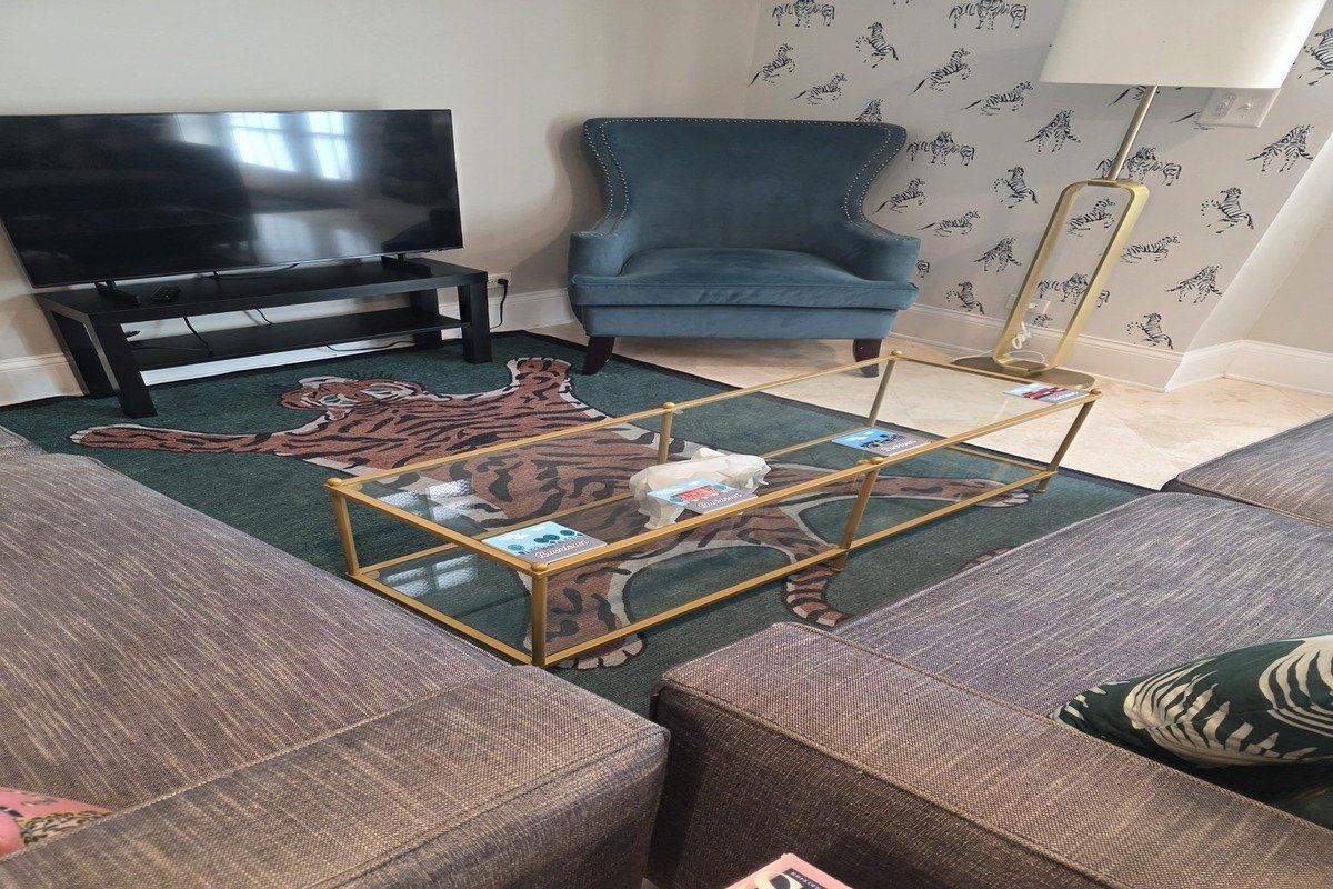 Freshly vacuumed and dusted bedroom